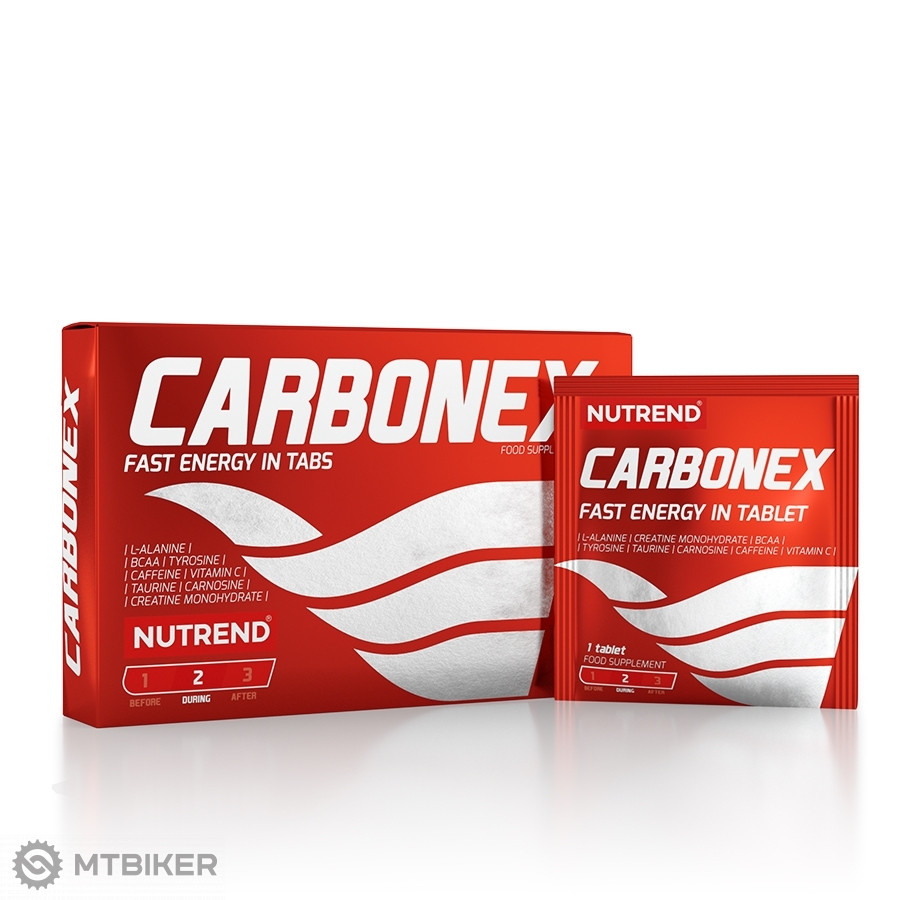 NUTREND CARBONEX energetické tablety, 12 tabliet