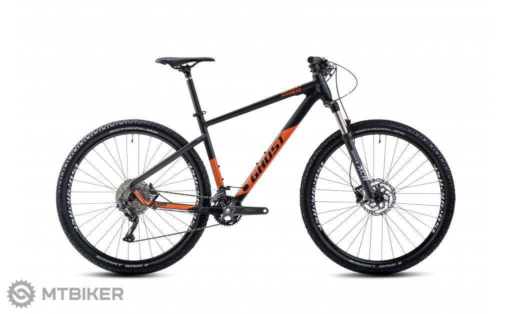 GHOST Kato Advanced 29 bicykel, black/orange matt