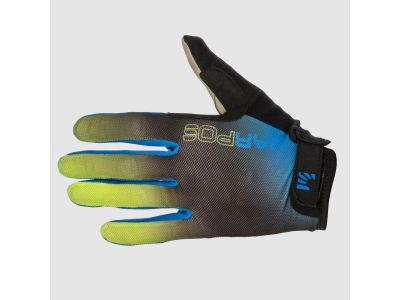 Karpos Federia rukavice, modrá/čierna/zelená fluo