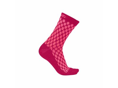 Castelli SFIDA 13 ponožky, zářivá růžová