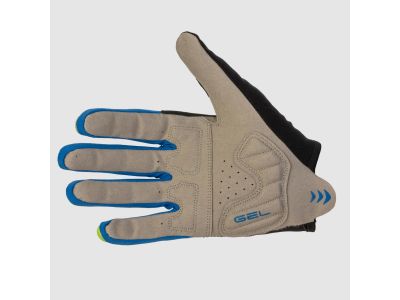 Karpos Federia gloves, blue/black/green fluo