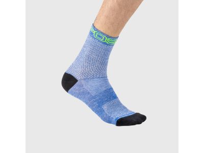 Karpos VAL VIOLA ponožky modrá/zelená fluo