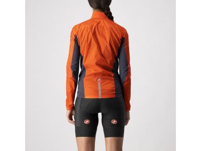 Castelli SQUADRA STRETCH women's jacket, red orange