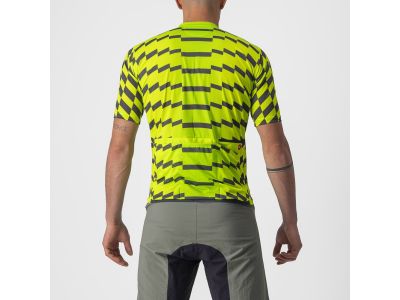 Castelli UNLIMITED STERRATO koszulka rowerowa, limonkowa/szara