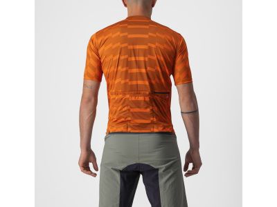 Castelli UNLIMITED STERRATO koszulka rowerowa, pomarańczowa/pomarańczowa rdza