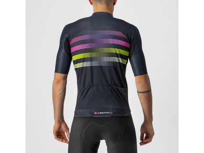 Castelli ENDURANCE PRO koszulka rowerowa, ciemnoniebieska/różowa/liminkowa
