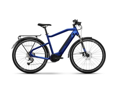 Haibike Trekking 4 High 27.5 electric bike, gloss/matt blue/black