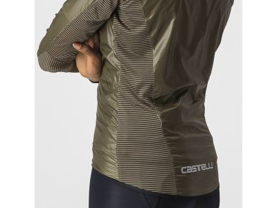 Castelli ARIA SHELL women's jacket, moss brown