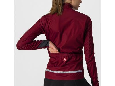 Castelli GO W women&#39;s jacket, burgundy