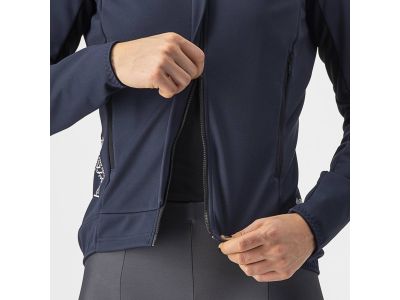 Castelli PERFETTO RoS 2 woman's jacket, savile blue/silver reflex