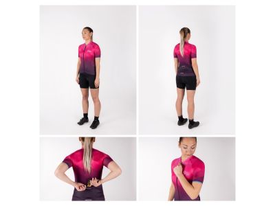 FORCE Gem damska koszulka rowerowa, różowa