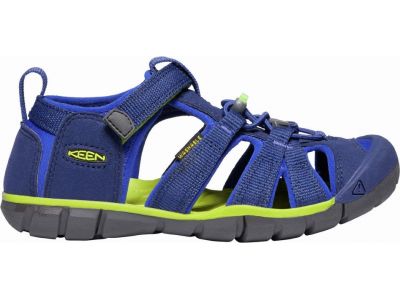 KEEN SEACAMP II CNX children's sandals, blue depths/chartreuse