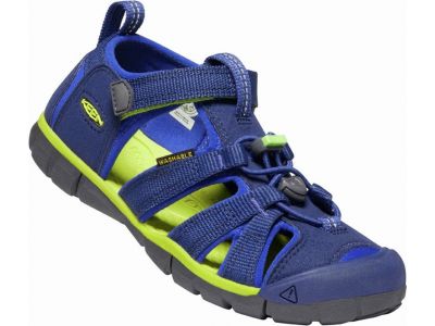 KEEN SEACAMP II CNX detské sandále blue depths/chartreuse