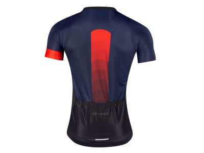 FORCE Ascent koszulka rowerowa, niebieska/czerwona