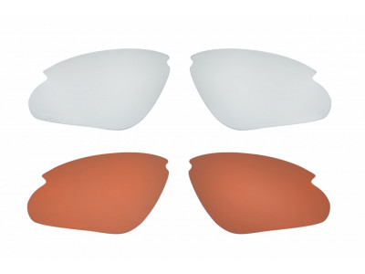 Okulary FORCE Air, biało-czerwone, czerwone okulary laserowe