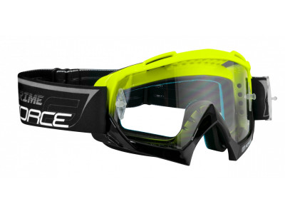 FORCE Grime glasses, black/fluo, clear glass