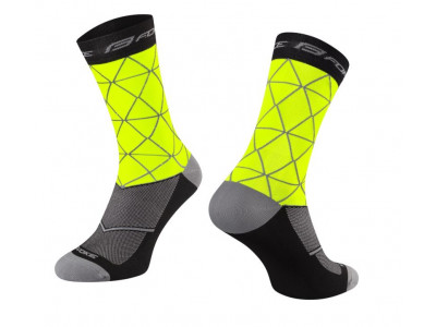 Force ponožky Evoke, fluo-černé