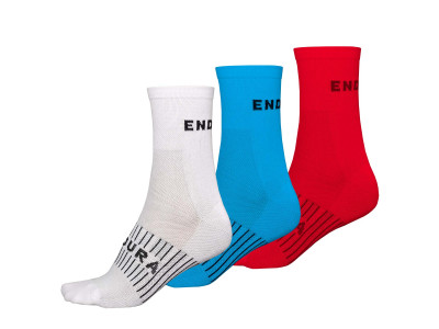 Endura Coolmax Race ponožky (3 páry v balení) white