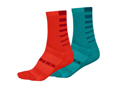 Endura Coolmax Stripe dámske ponožky (2 páry v balení) blue pacific veľ. Uni