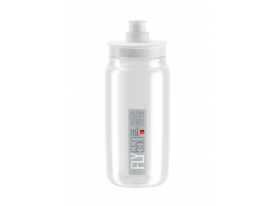 Elite Flasche FLY 550 transparent / graues Logo