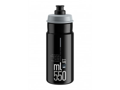 Elite JET Trinkflasche, 550 ml, schwarz/grau