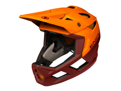 Endura MT500 Full Face tangerine helmet