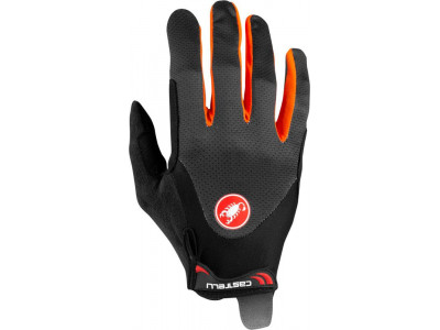 Castelli ARENBERG GEL LF full-finger gloves dark gray / orange