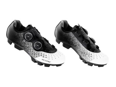 FORCE Score MTB cycling shoes, white/black