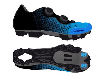 FORCE Score MTB cycling shoes blue  