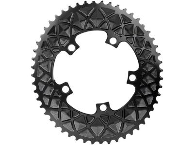 absoluteBLACK Oval 2X oval chainring, outer, 5x110 BCD, black