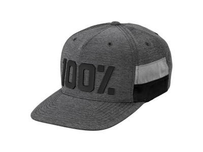 100% Frontier Snapback Hat Cap Gray Heather