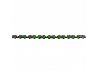 KMC Chain DLC 12 czarny/zielonych, 126 ogniw