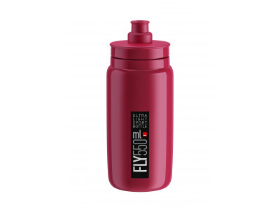 Elite fľaša FLY 550 ružová / čierne logo 