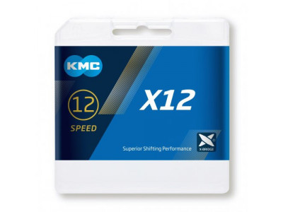 KMC Kette X 12 schwarz BlackTech, 126 Glieder