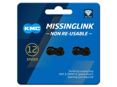 KMC Connecting link 12NR DLC, for 12 sp. chain - 2 pcs on the card