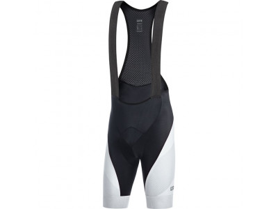 GOREWEAR C3 Line Brand Bib Shorts+ nohavice čierno/biele