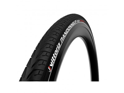 Vittoria Randonneur Tech 40-559 rigid full black refl G2.0 tire, wire