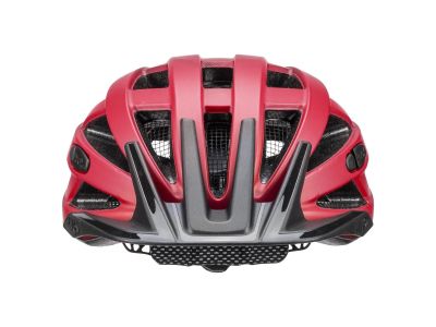 uvex i-vo cc helmet, red black matte