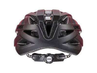 uvex i-vo cc helmet, red black matte