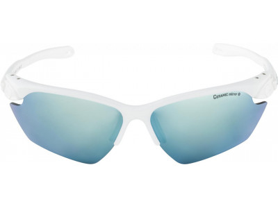 ALPINA Kerékpár szemüveg Twist Five HR S CM+ fehér-pisztácia matt üveg: Kerámia tükör smaragd