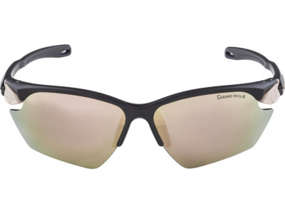 ALPINA Kerékpár szemüveg Twist Five HR S CM+ szépia matt üveg: Kerámia tükör rózsaszín-arany