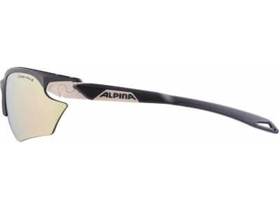 ALPINA Cyklistické okuliare Twist Five HR S CM+ sépiová matná sklá: Ceramic mirror ružovo-zlaté