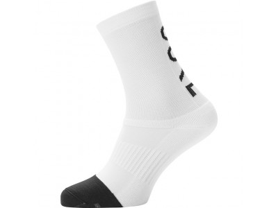 GOREWEAR M Mid Brand ponožky, biela