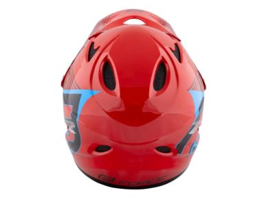 FORCE TIGER downhill helmet, red/black/blue