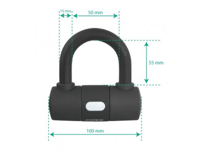 FORCE Lock, chain, 100 cm / 10 mm, black