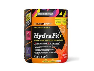 Namedsport Hydrafit Energiegetränk, 400 g, rote Orange