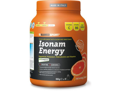 Benanntes Sportgetränk Isonam Energy orange 480g
