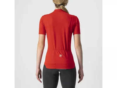 Damska koszulka rowerowa Castelli ANIMA 3 w kolorze czerwony/czarnam