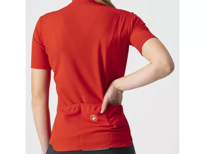 Tricou damă Castelli ANIMA 3, roșu/negru