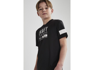 CRAFT Focus JR Kinder-T-Shirt, schwarz